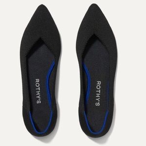 Rothy's Black The Point Toe Size 9